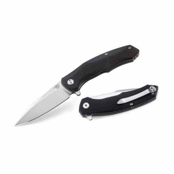 Bestech Klappmessser Warwolf Schwarz Stonewashed