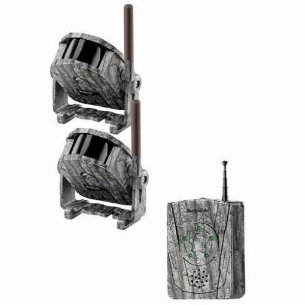 Bestguarder SY-007 PLUS Kabelloses Jagd Alarm mit Ton/Vibration/Led Licht 2 Sensoren