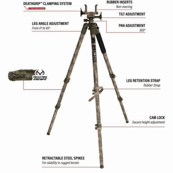 Bog Dreibein Death Grip Camouflage Aluminium