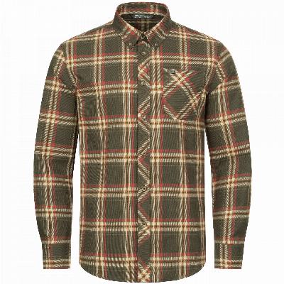 BLASER Herren Hemd Sebastian brau/rot Large im Shop - image