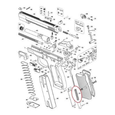 CZ Main Spring Hammer Feder 16lbs - image