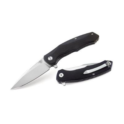 Bestech Klappmessser Warwolf Schwarz Stonewashed - image
